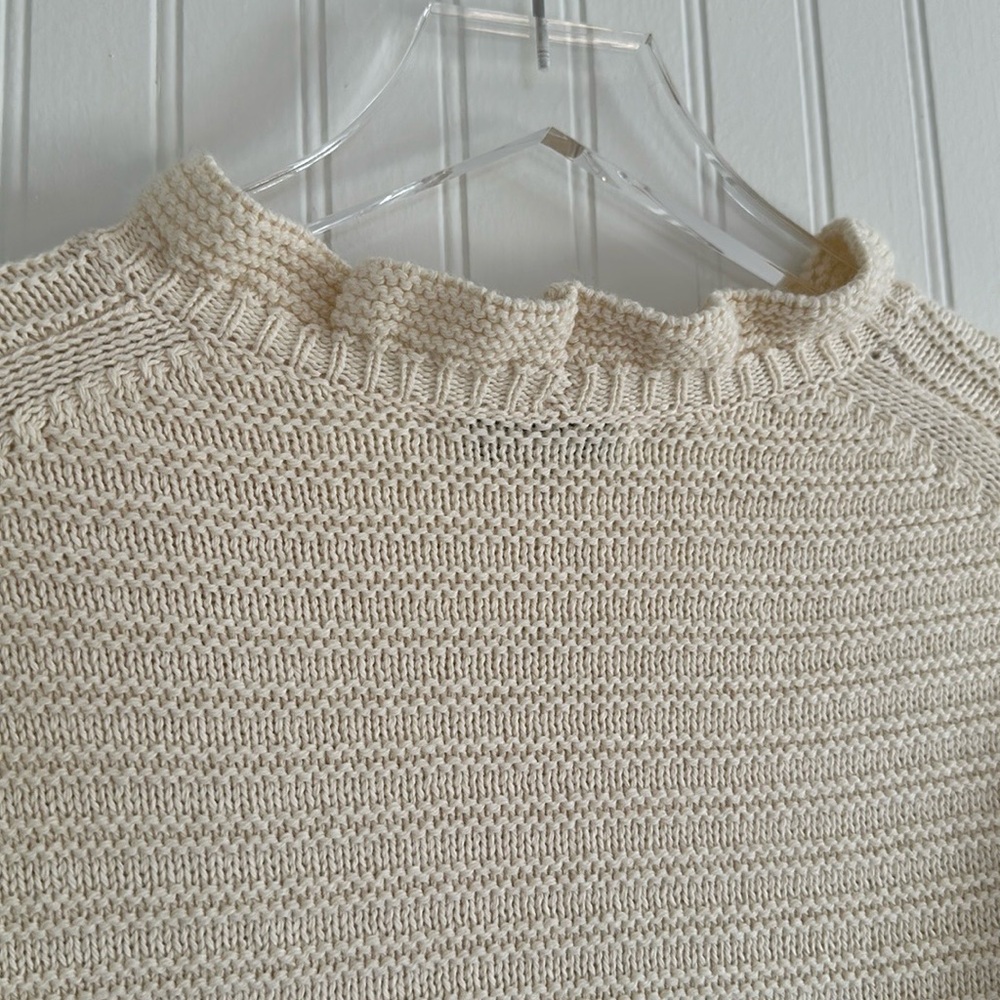 Madewell Ruffle-Neck Pullover Sweater - Picture 10 of 14